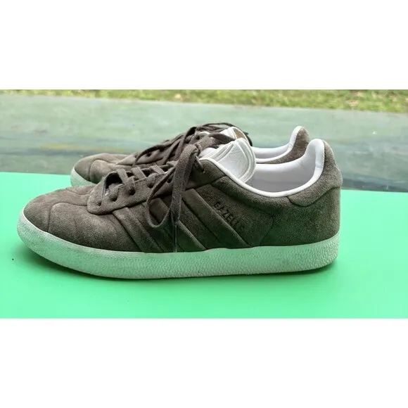 Adidas Men’s Gazelle Stitch And Turn Originals Size 9.5 Green |CQ2359|