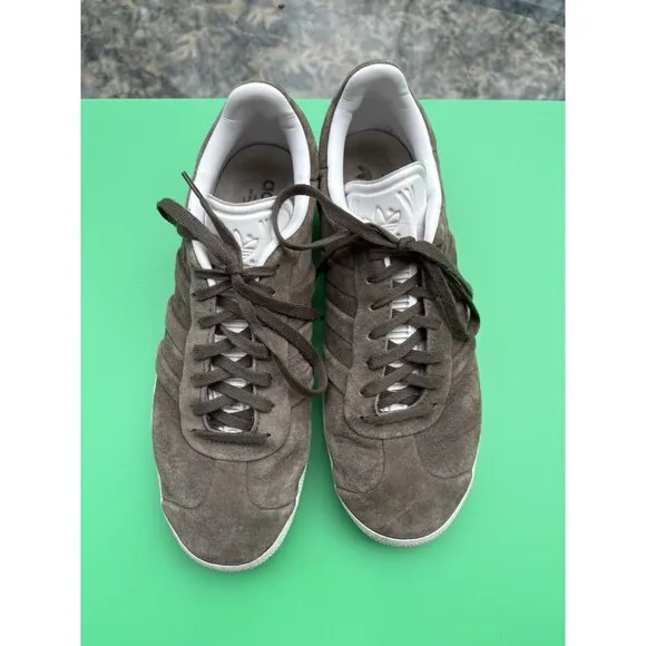 Adidas Men’s Gazelle Stitch And Turn Originals Size 9.5 Green |CQ2359|