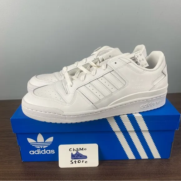 adidas Originals Forum Low classic triple white sneakers  HQ6827 Men’s Size 12
