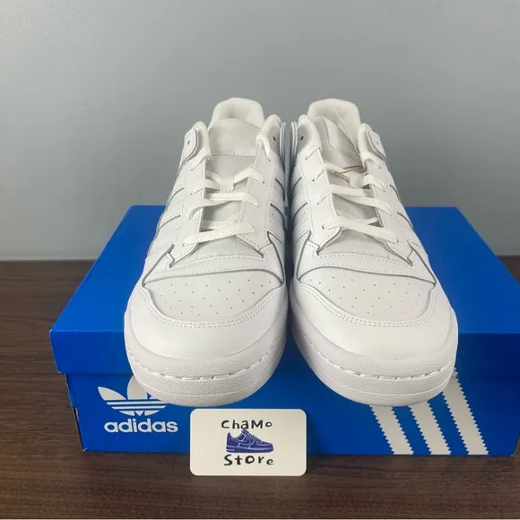adidas Originals Forum Low classic triple white sneakers  HQ6827 Men’s Size 12
