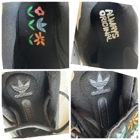 Adidas Ozelia Always Original Sneakers Shoe Size 9.5 Core Black Cloud White NWT