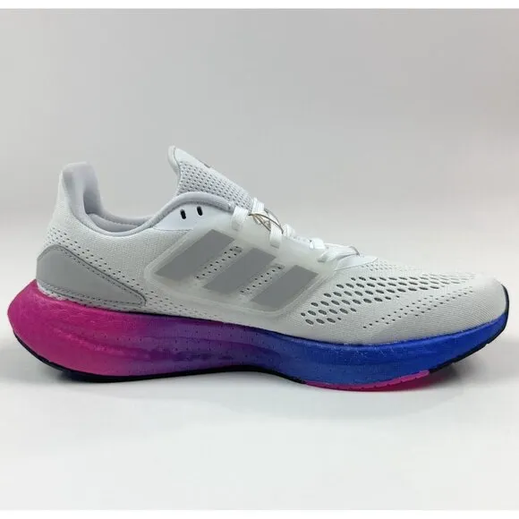 adidas Pureboost 22 W Womens White Mesh Upper Running Shoes Sneakers HQ8576