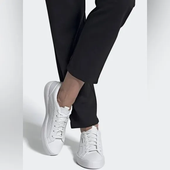 Adidas — Sleek Sneakers — Cloud White, New without box