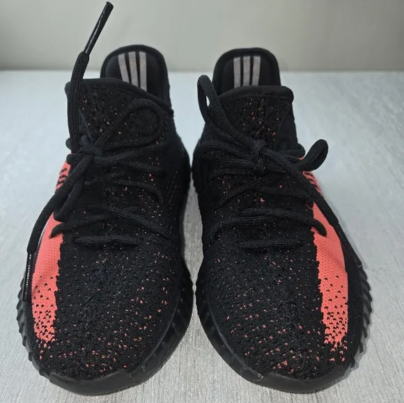 Adidas Sply-350 Black and Red Sneakers with Primeknit Upper