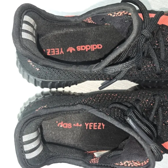 Adidas Sply-350 Black and Red Sneakers with Primeknit Upper