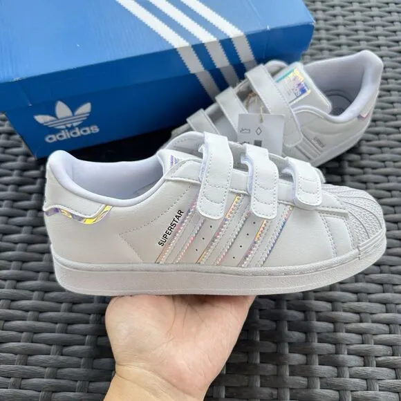 Adidas Superstar Iridescent Kid's Athletic Shoes GV8903 Size 3