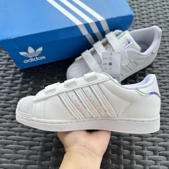Adidas Superstar Iridescent Kid's Athletic Shoes GV8903 Size 3