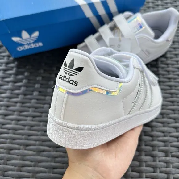 Adidas Superstar Iridescent Kid's Athletic Shoes GV8903 Size 3