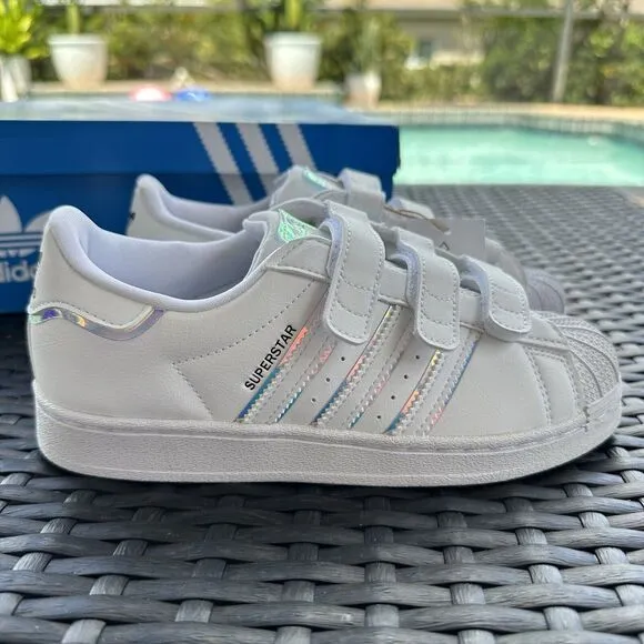 Adidas Superstar Iridescent Kid's Athletic Shoes GV8903 Size 3