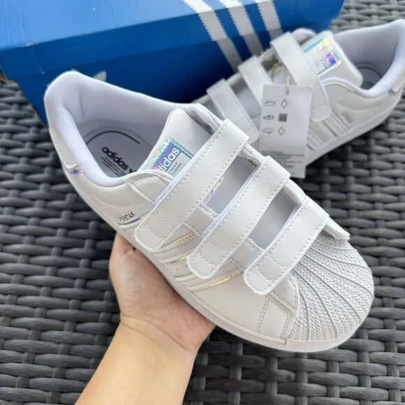 Adidas Superstar Iridescent Kid's Athletic Shoes GV8903 Size 3