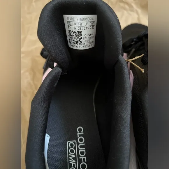 Adidas Womens X_PLR Path Sneakers Size 7.5 Black/Pink/White