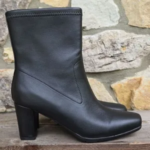 Aerosoles Women's Cinnamon Mid Calf Boots Black Size 8.5 Faux Leather Ortholite