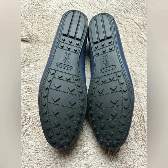 Aerosoles Women’s Deanna Driving Style Loafers Navy Faux Leather 10.5M New