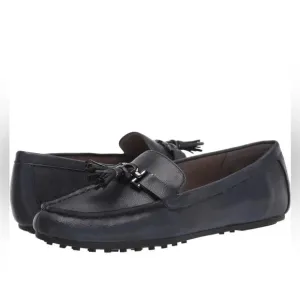 Aerosoles Women’s Deanna Driving Style Loafers Navy Faux Leather 10.5M New