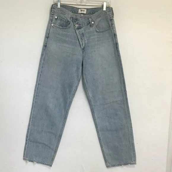 Agolde Criss Cross Jean Suburbia Blue Size 28