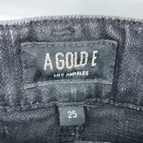 Agolde Distressed Denim Pencil Skirt Sz 25