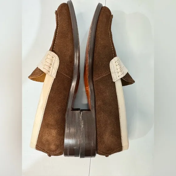 Albert Couture Suede Leather Designer Women’s 8.5 Loafers Brown Made‎ In Spain