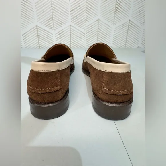 Albert Couture Suede Leather Designer Women’s 8.5 Loafers Brown Made‎ In Spain