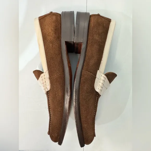 Albert Couture Suede Leather Designer Women’s 8.5 Loafers Brown Made‎ In Spain