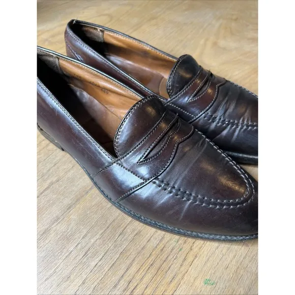 Alden 684 Shell Cordovan Full Strap Penny Loafers Color 8 10.5 A/C