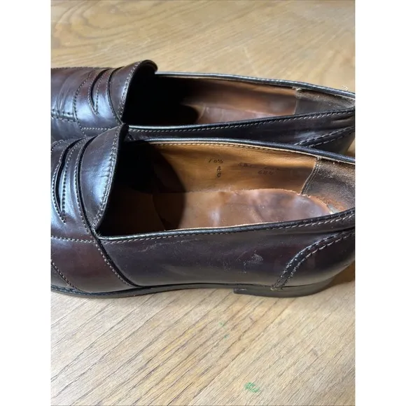 Alden 684 Shell Cordovan Full Strap Penny Loafers Color 8 10.5 A/C