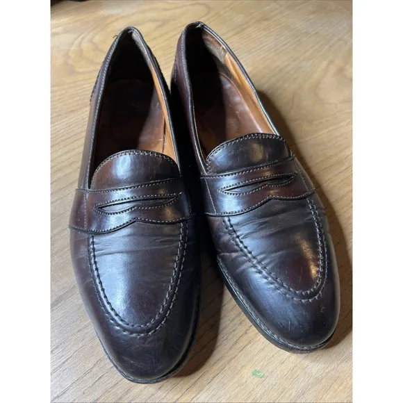 Alden 684 Shell Cordovan Full Strap Penny Loafers Color 8 10.5 A/C