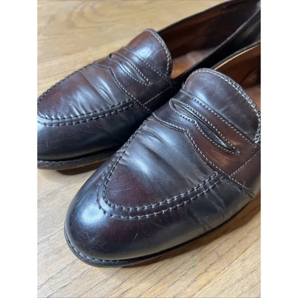 Alden 684 Shell Cordovan Full Strap Penny Loafers Color 8 10.5 A/C