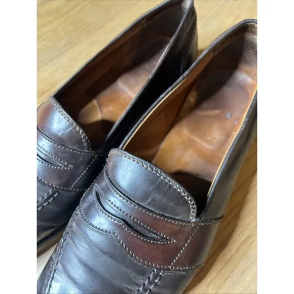 Alden 684 Shell Cordovan Full Strap Penny Loafers Color 8 10.5 A/C