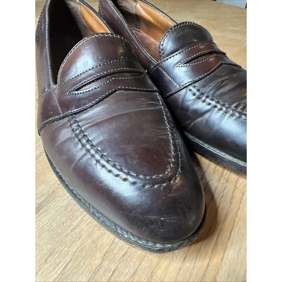 Alden 684 Shell Cordovan Full Strap Penny Loafers Color 8 10.5 A/C