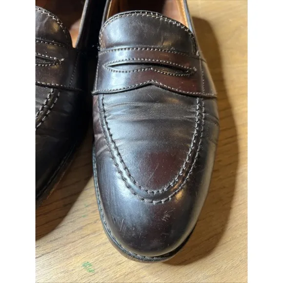 Alden 684 Shell Cordovan Full Strap Penny Loafers Color 8 10.5 A/C