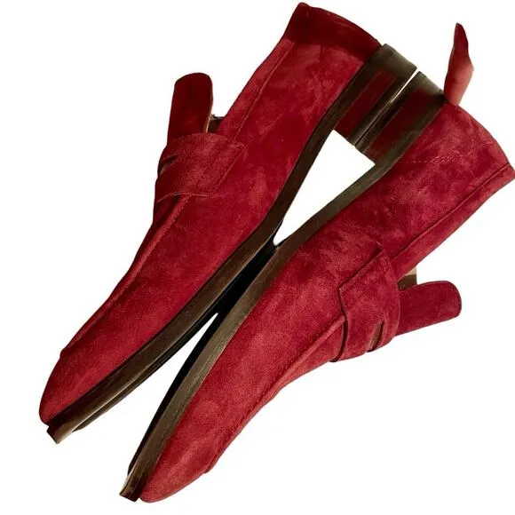 Aldo Spector Red Penny Loafer Size 10