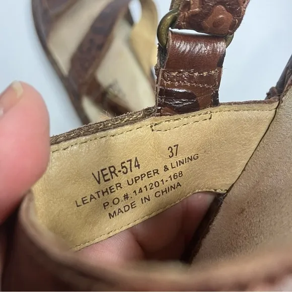 Alegria Verona sandals embossed leather size 37
