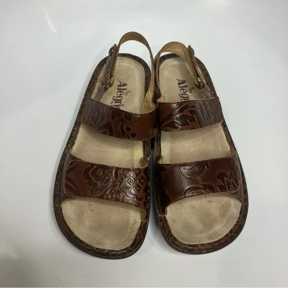 Alegria Verona sandals embossed leather size 37