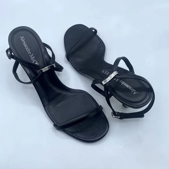 Alexander McQueen Armadillo Metal Bar Sandals