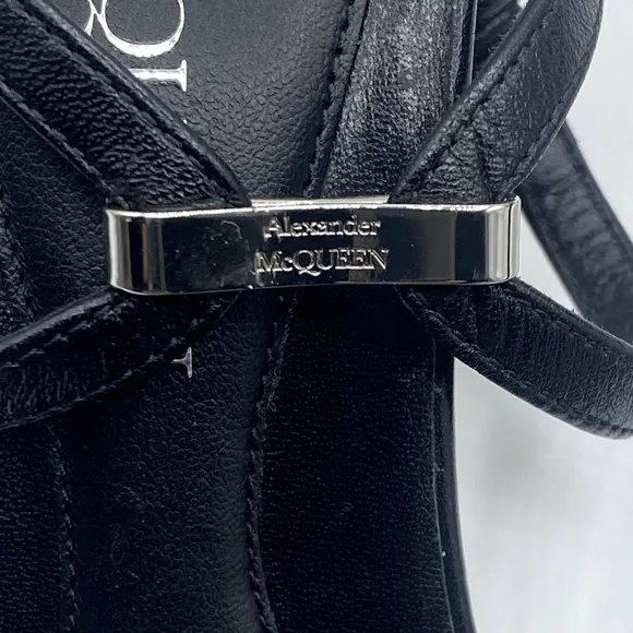 Alexander McQueen Armadillo Metal Bar Sandals