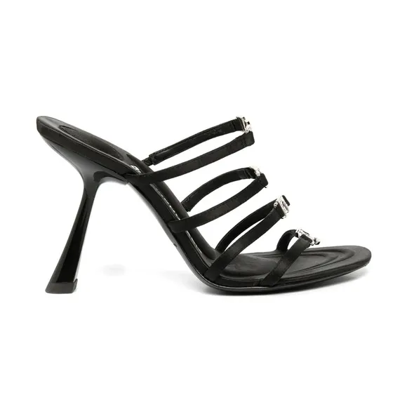 Alexander Wang Black Sculptural Heel Sandals