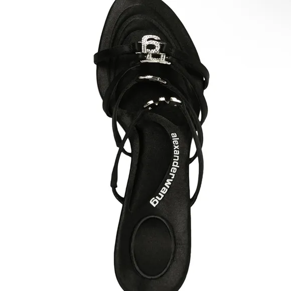 Alexander Wang Black Sculptural Heel Sandals