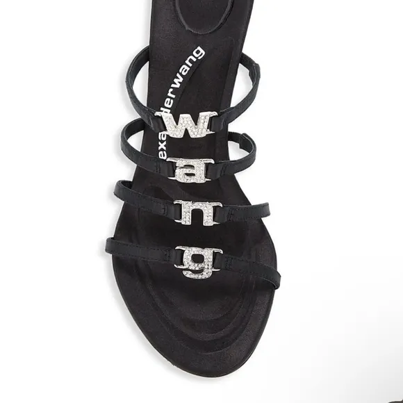 Alexander Wang Black Sculptural Heel Sandals