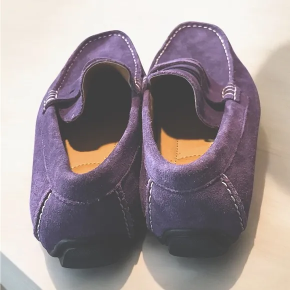 Alfani Men’s Plum Suede Kendric Driving Loafers Size 8.