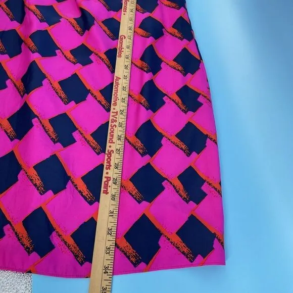 Alice‎ &amp; Trixie Dress Sz XS Silk Leather Trim 60s 70s Festival Groovy Funky Y2K