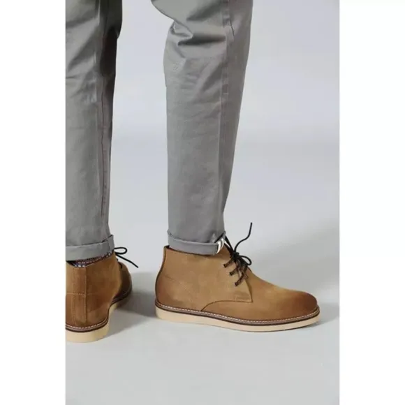 Alife Leather Suede Chick High Flats Ankle Cut Lace Classy