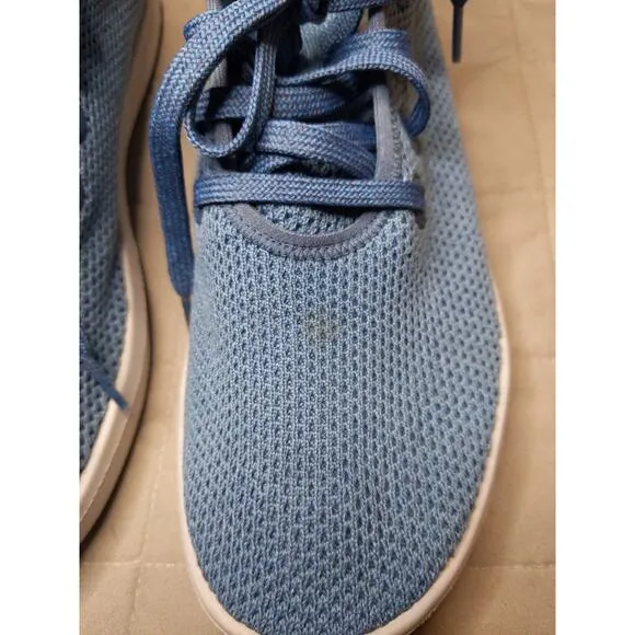 Allbirds Womens 8 Tree Runner Merino Wool High Top Sneakers Blue Grey
