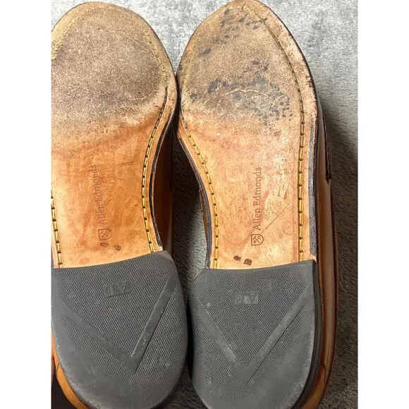 Allen Edmonds‎ &quot;CAVANAUGH&quot;  Loafers Walnut Brown Penny Loafer Size 10B