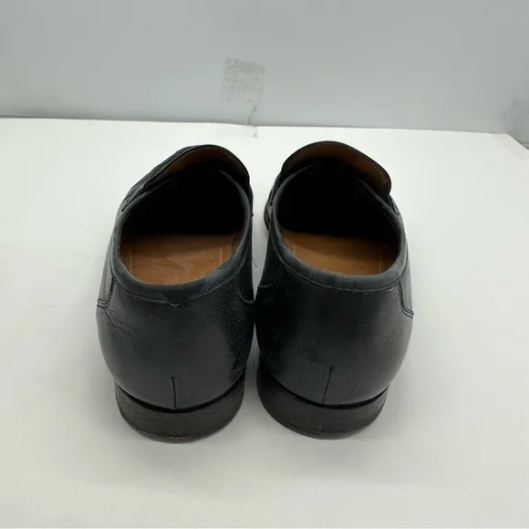 Allen Edmonds Bergamo Mens 9.5 Slip On Shoes Penny Loafers Made In Italy Leather