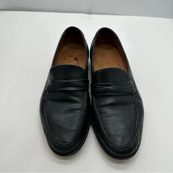 Allen Edmonds Bergamo Mens 9.5 Slip On Shoes Penny Loafers Made In Italy Leather