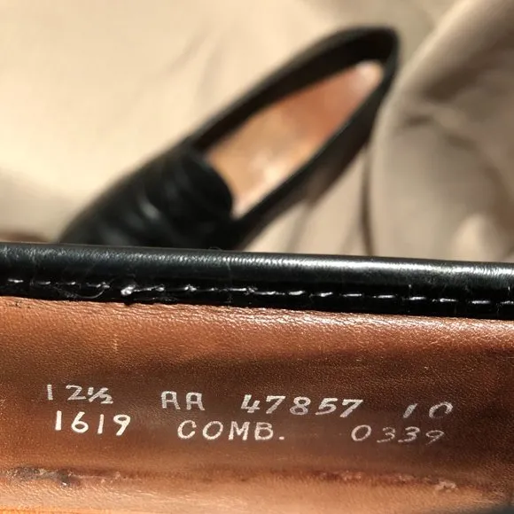 Allen Edmonds black Ellington, 12.5