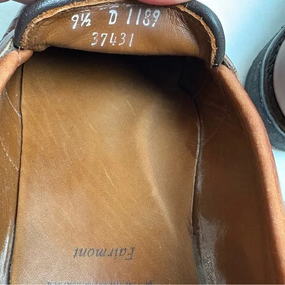 Allen Edmonds Brown Fairmont Penny Loafers Men’s size 9.5D