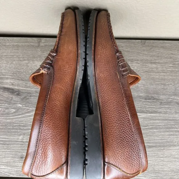 Allen Edmonds Brown Leather Holton Slip On Penny Loafers Men’s 11 D
