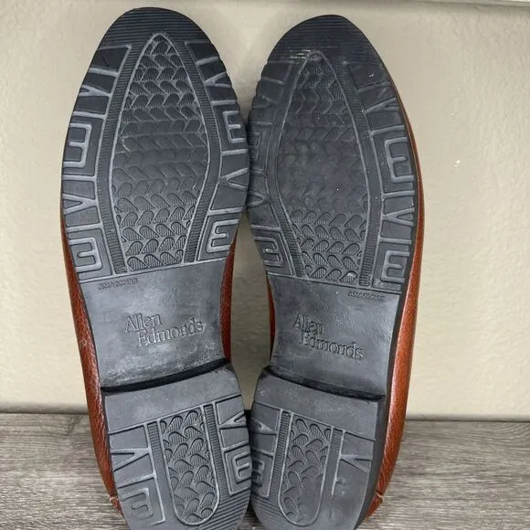 Allen Edmonds Brown Leather Holton Slip On Penny Loafers Men’s 11 D