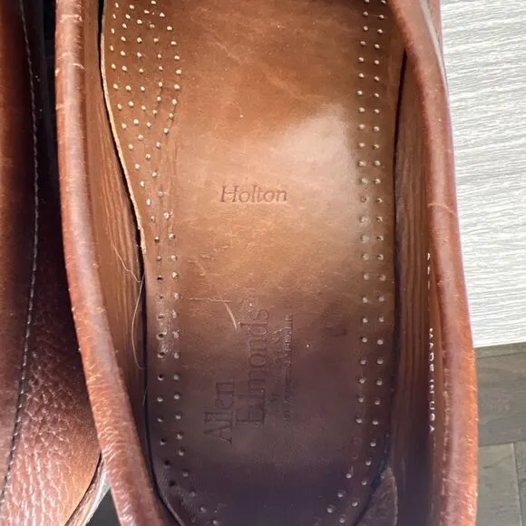 Allen Edmonds Brown Leather Holton Slip On Penny Loafers Men’s 11 D